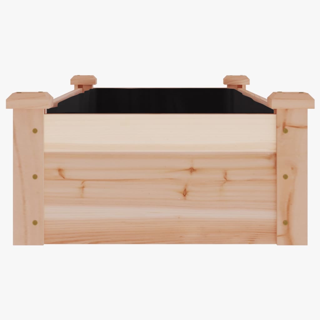 Høybed med foring 120x45x25 cm heltre gran