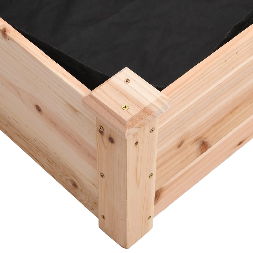 Høybed med foring 120x45x25 cm heltre gran