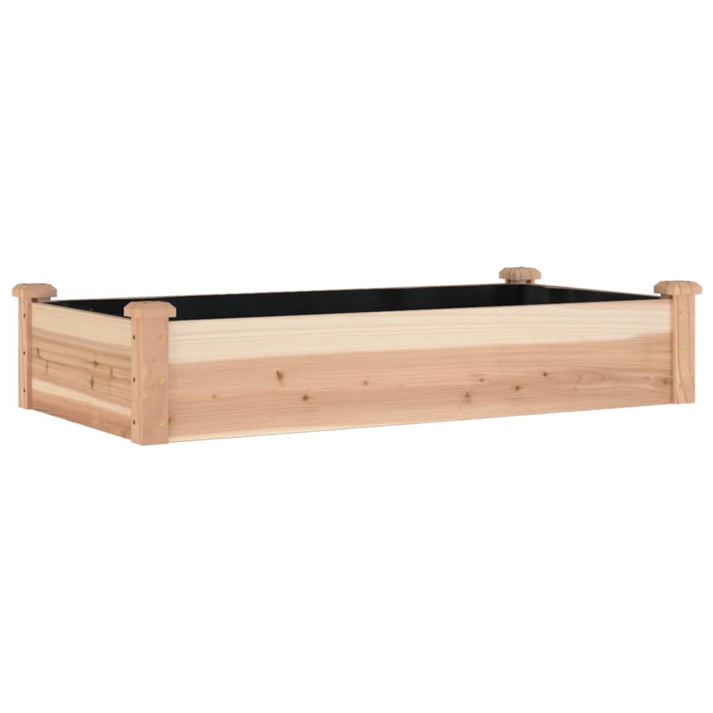 Høybed med foring 120x60x25 cm heltre gran