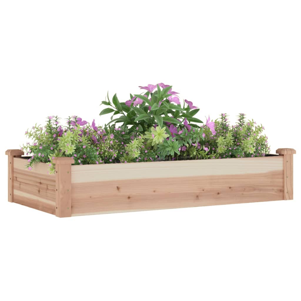 Høybed med foring 120x60x25 cm heltre gran