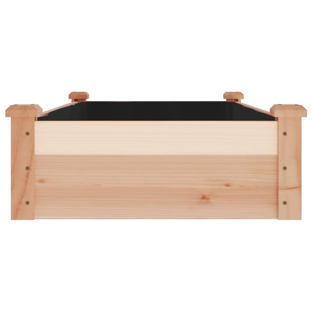 Høybed med foring 120x60x25 cm heltre gran