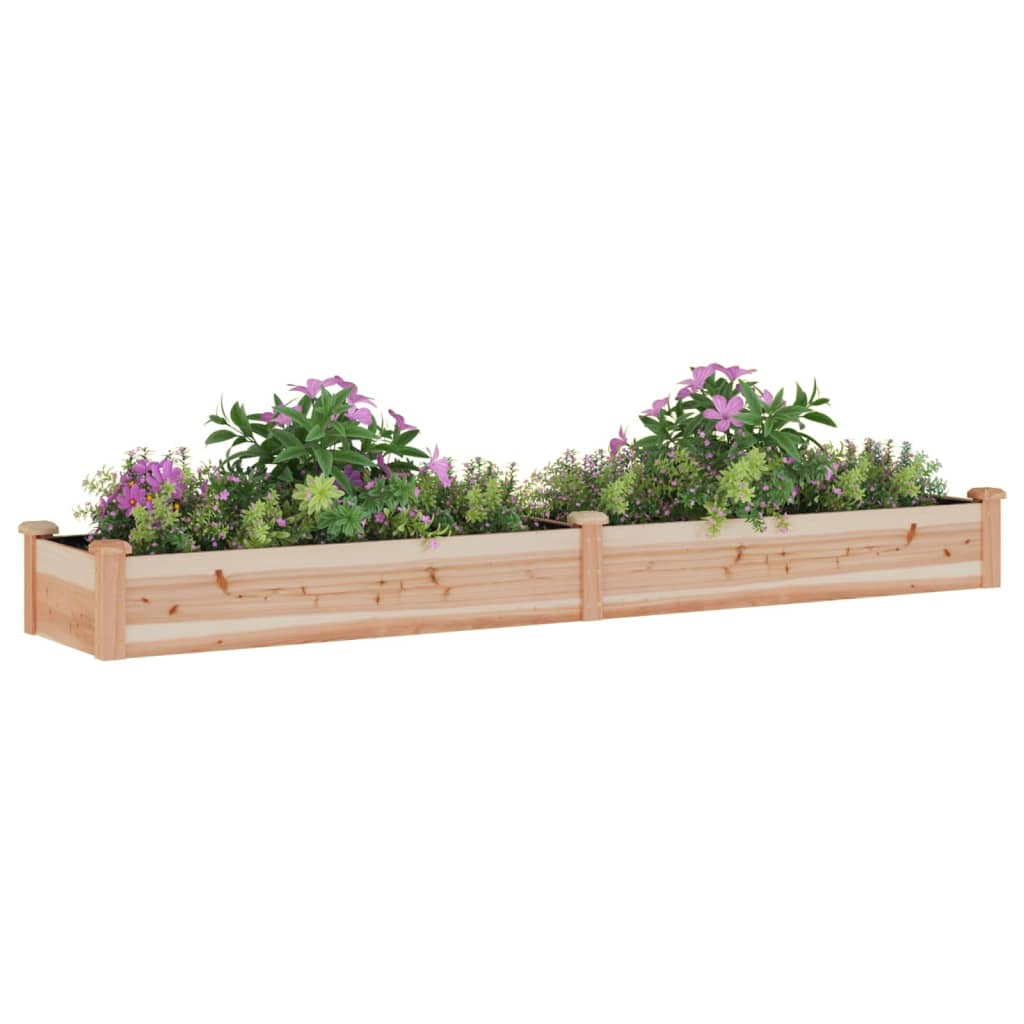 Høybed med foring 240x45x25 cm heltre gran