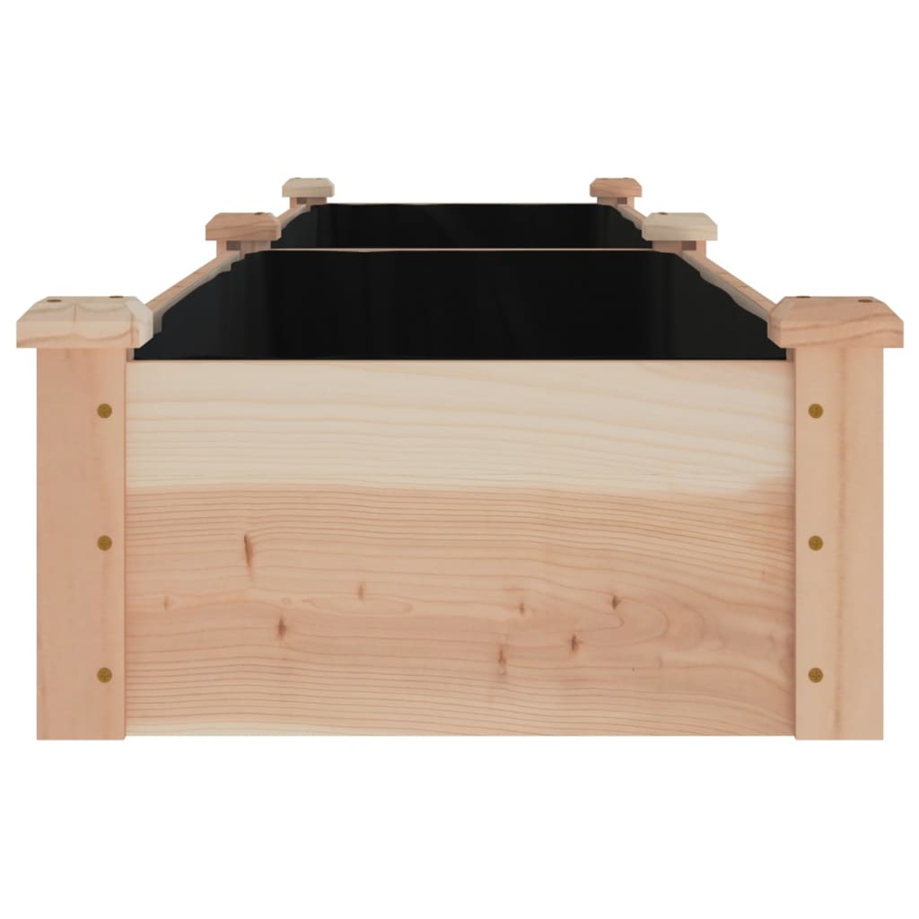 Høybed med foring 240x45x25 cm heltre gran