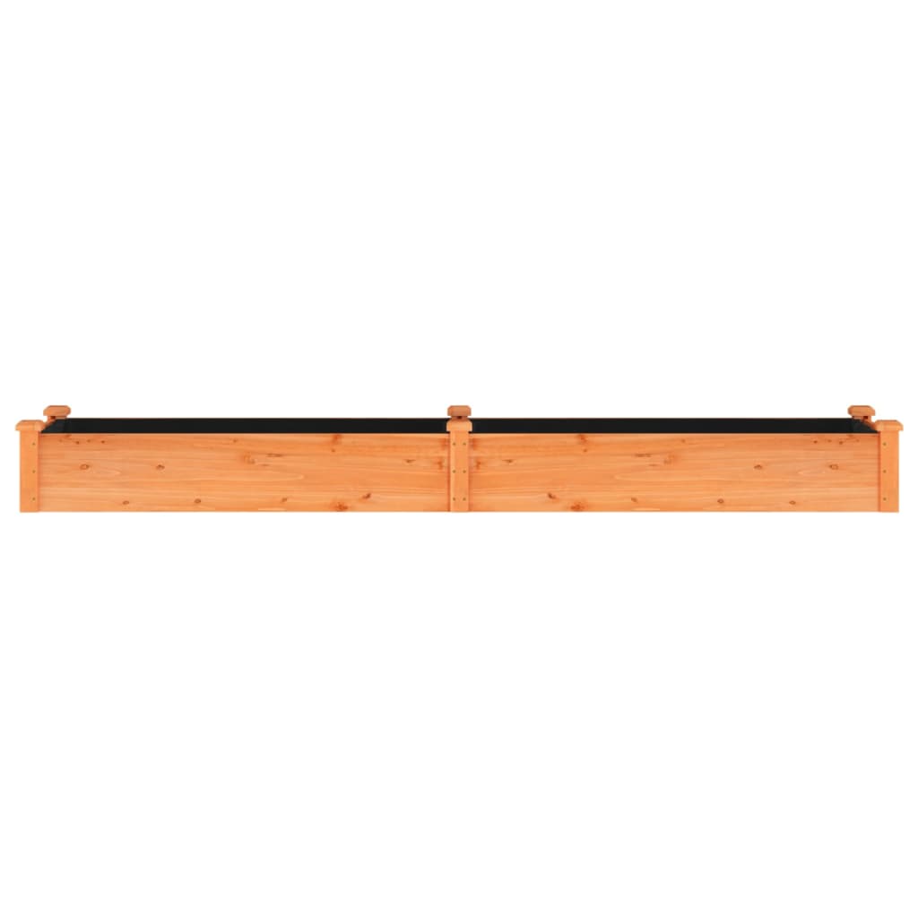 Høybed med foring brun 240x45x25 cm heltre gran