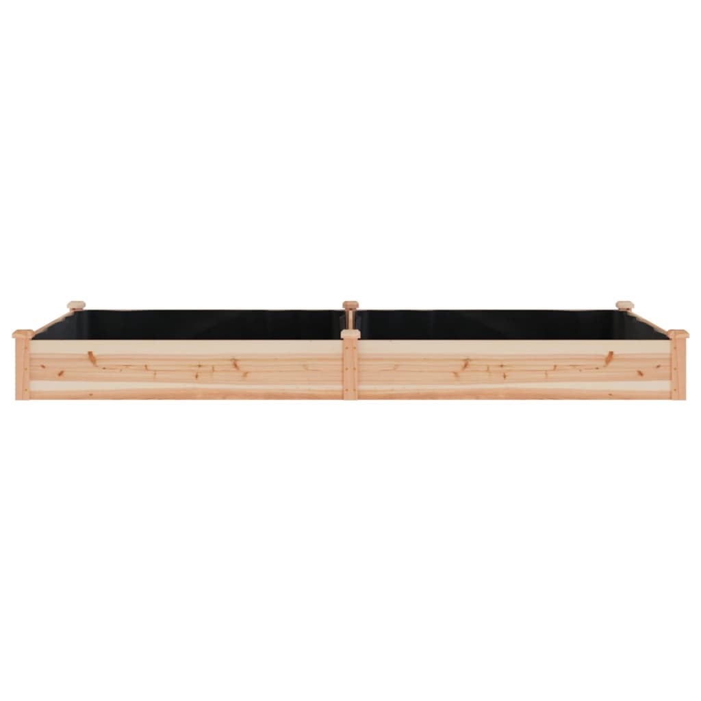 Høybed med foring 240x120x25 cm heltre gran