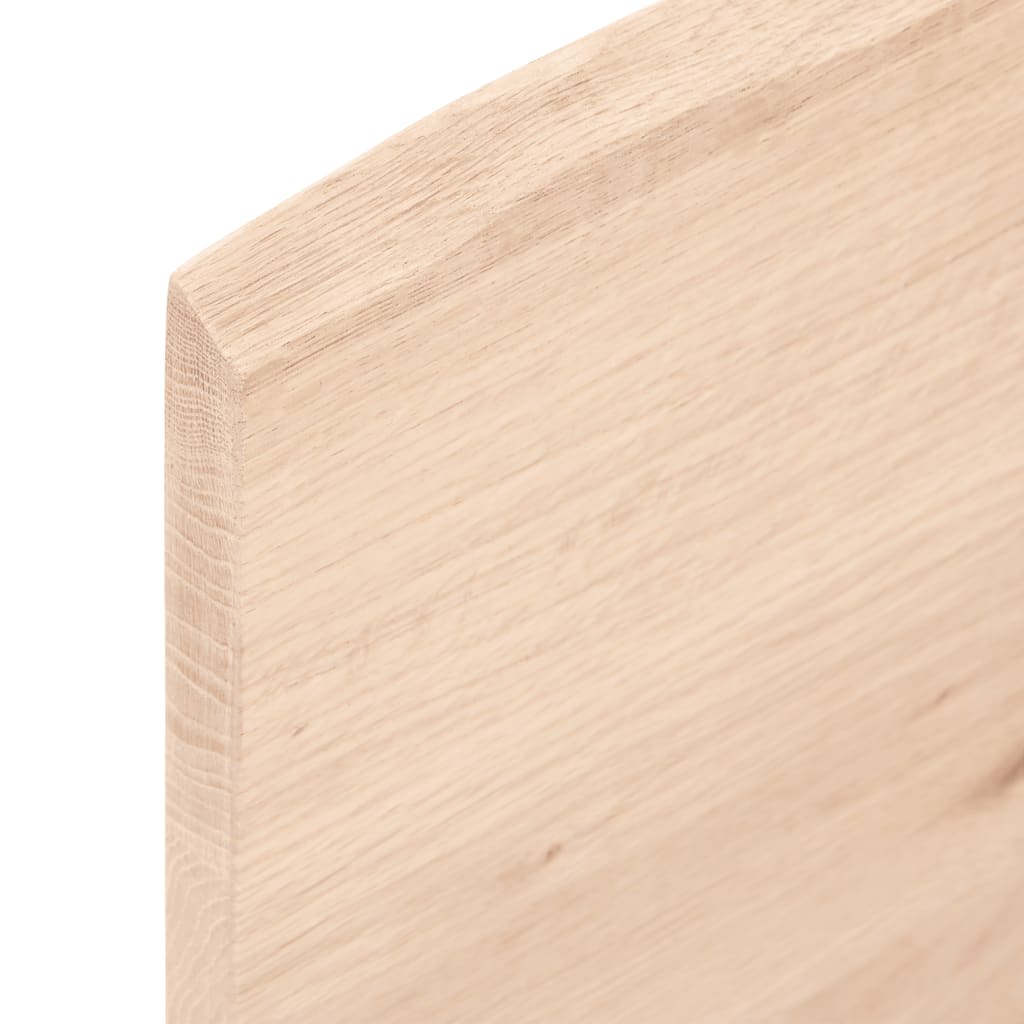 Bordplate 80x40x2 cm ubehandlet heltre eik