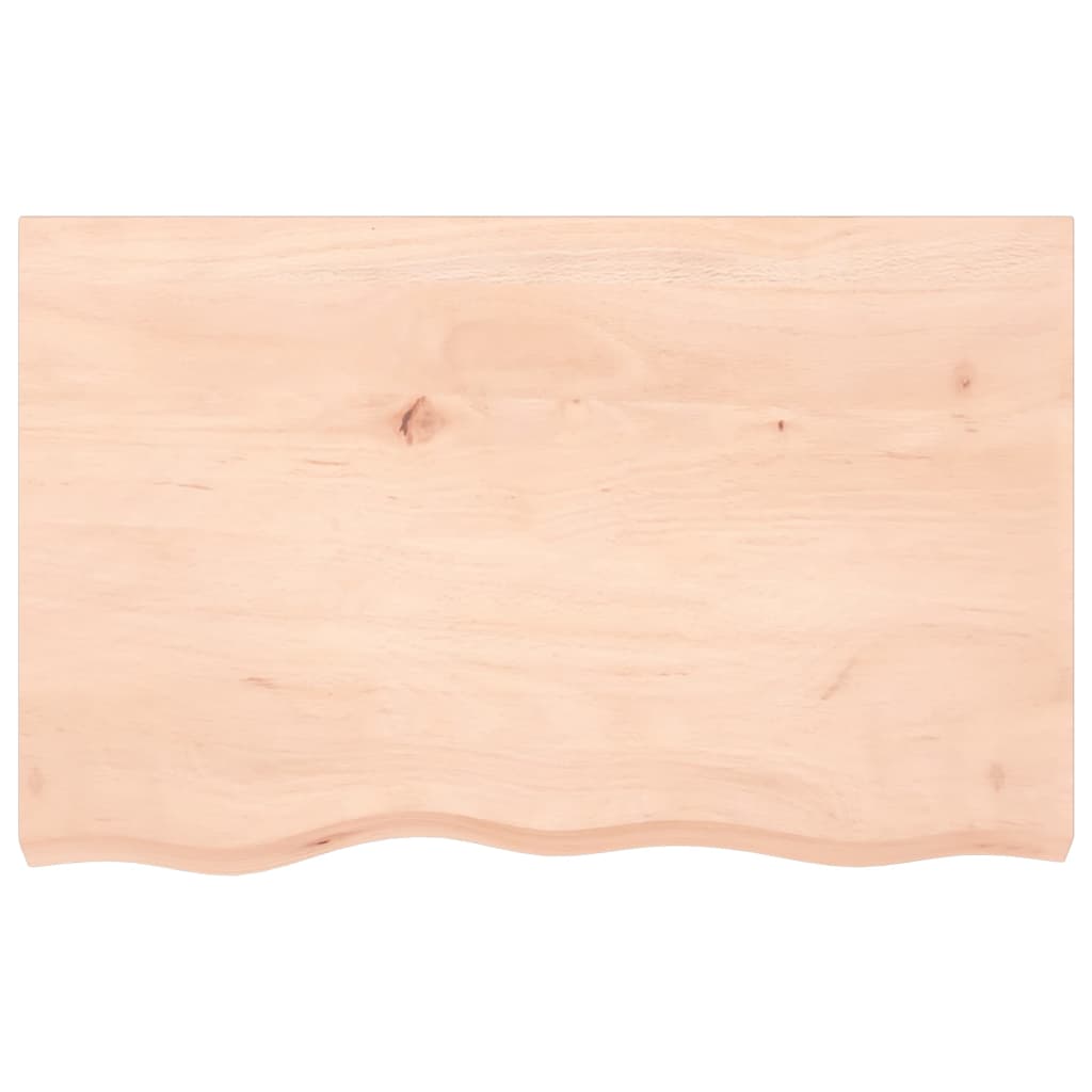 Bordplate 80x50x(2-6) cm ubehandlet heltre eik