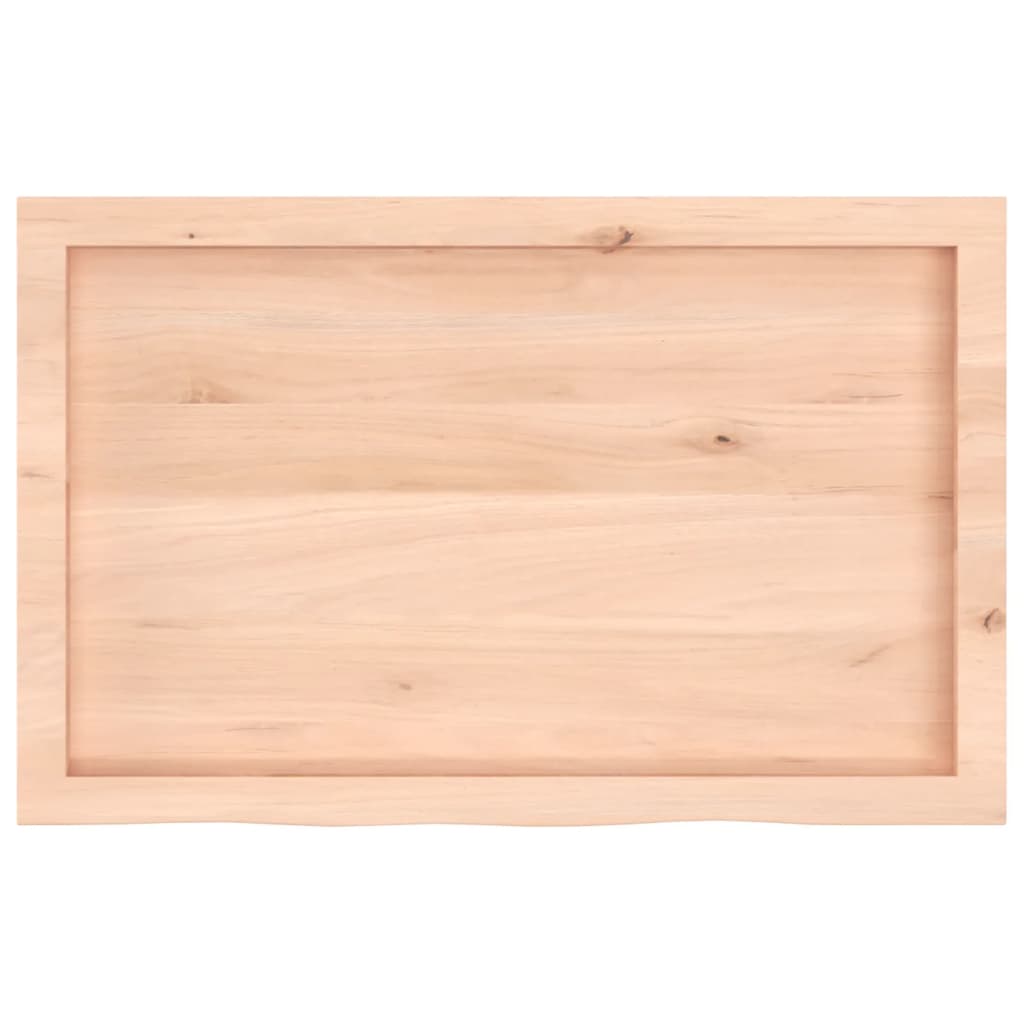 Bordplate 80x50x(2-6) cm ubehandlet heltre eik