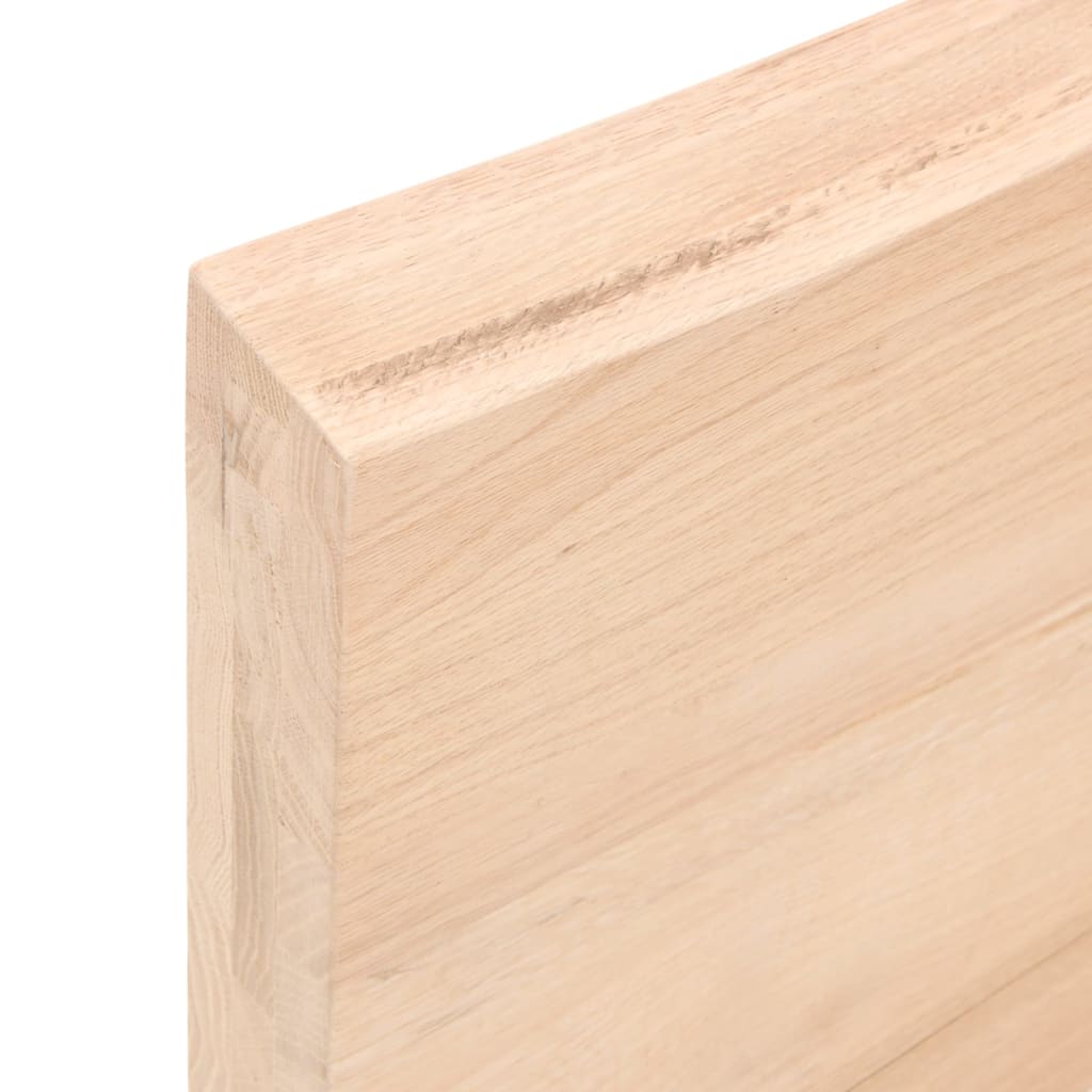 Bordplate 80x50x(2-6) cm ubehandlet heltre eik