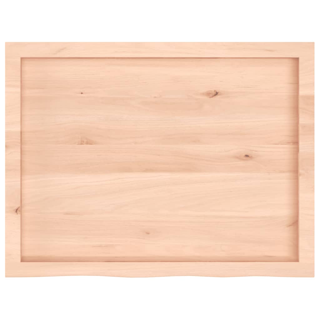 Bordplate 80x60x(2-6) cm ubehandlet heltre eik