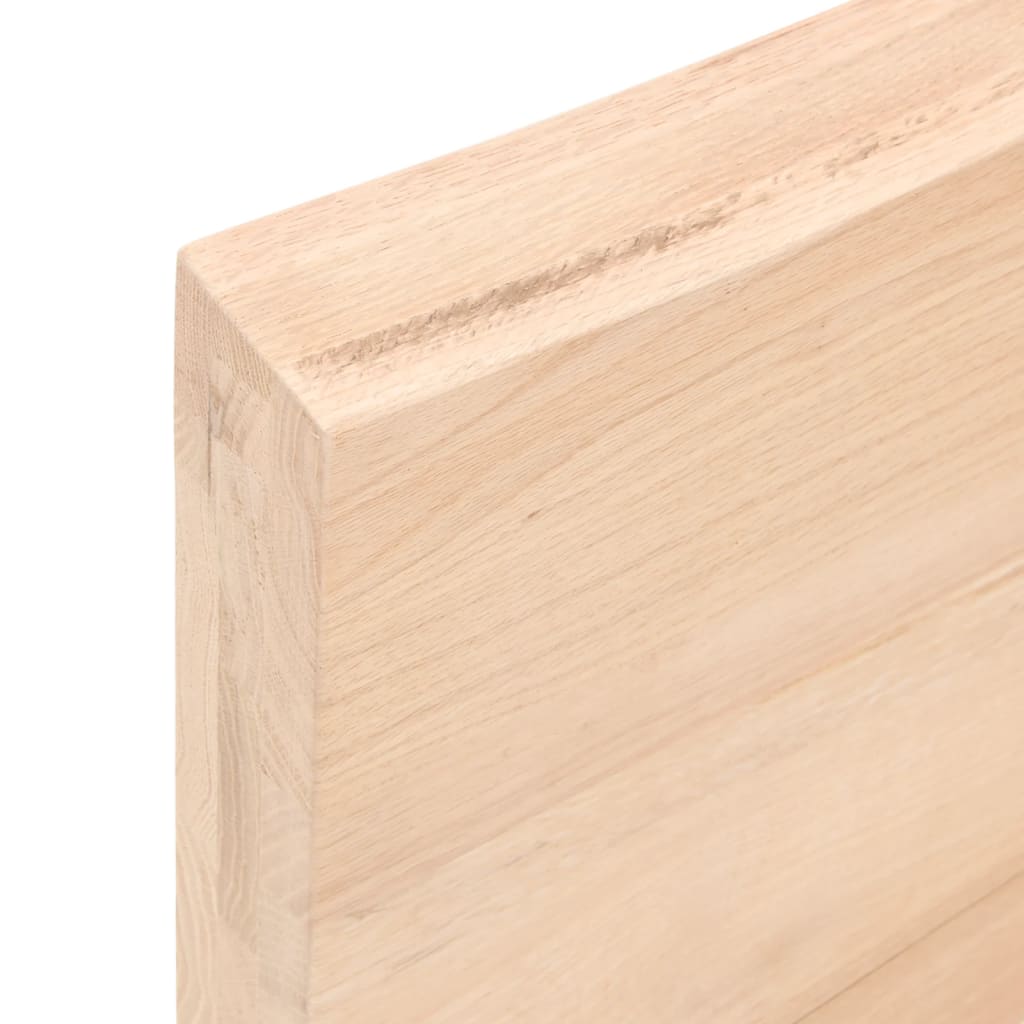 Bordplate 80x60x(2-6) cm ubehandlet heltre eik