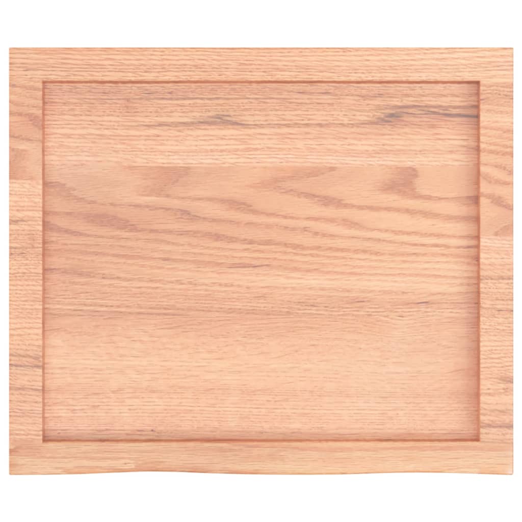 Bordplate lysebrun 60x50x(2-4) cm behandlet heltre eik