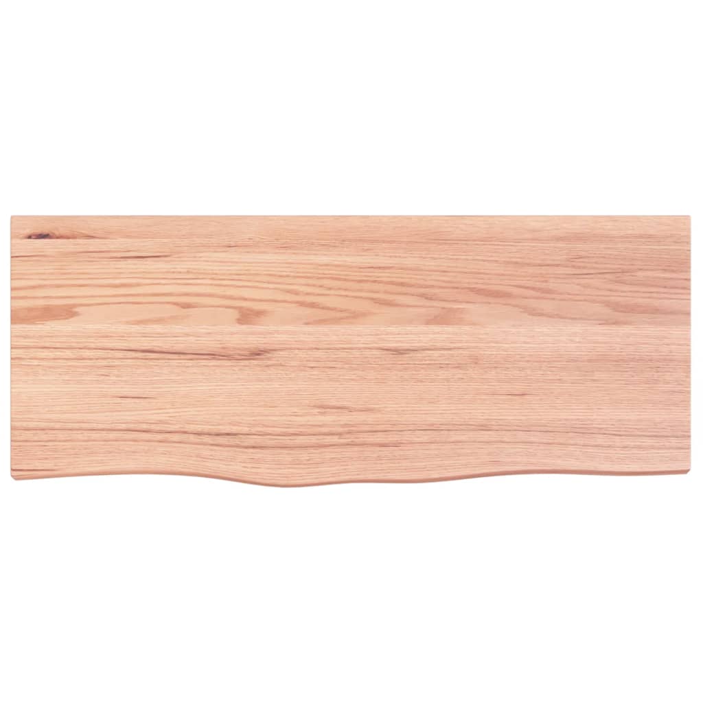 Bordplate lysebrun 100x40x(2-4) cm behandlet heltre eik