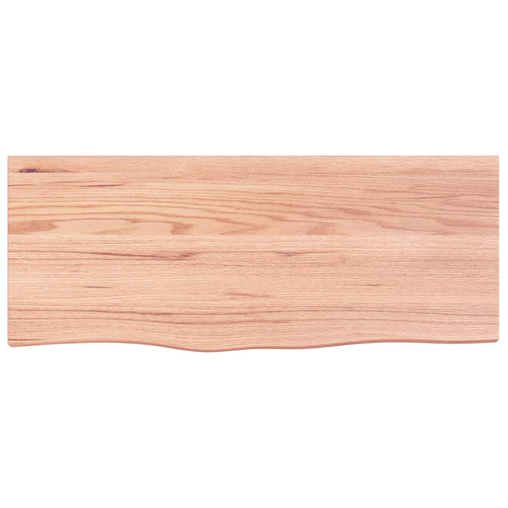 Bordplate lysebrun 100x40x(2-6) cm behandlet heltre eik