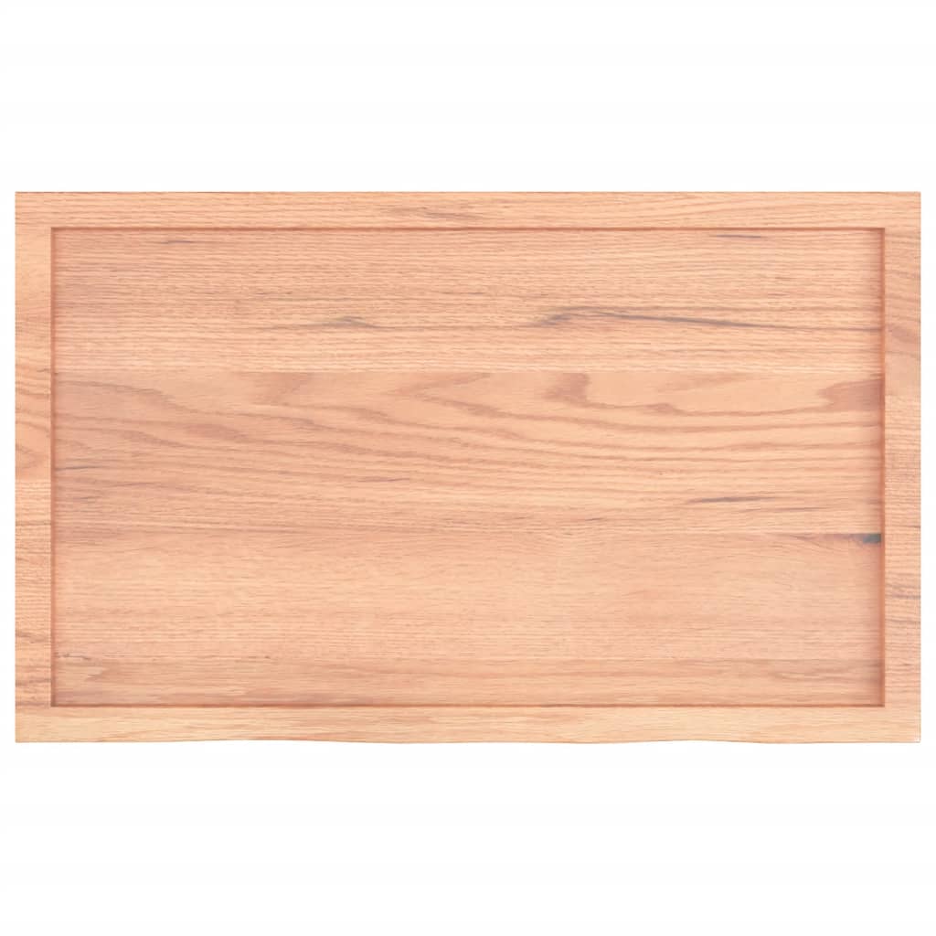 Bordplate lysebrun 100x60x(2-4) cm behandlet heltre eik
