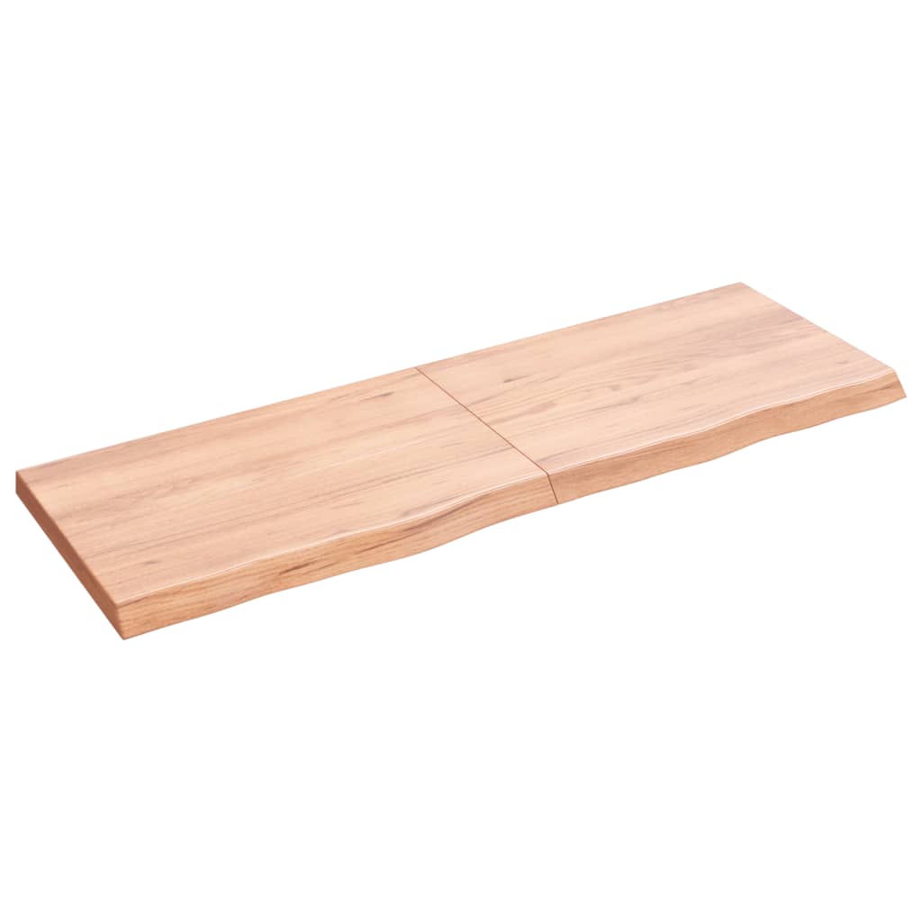 Bordplate lysebrun 120x40x(2-4) cm behandlet heltre eik