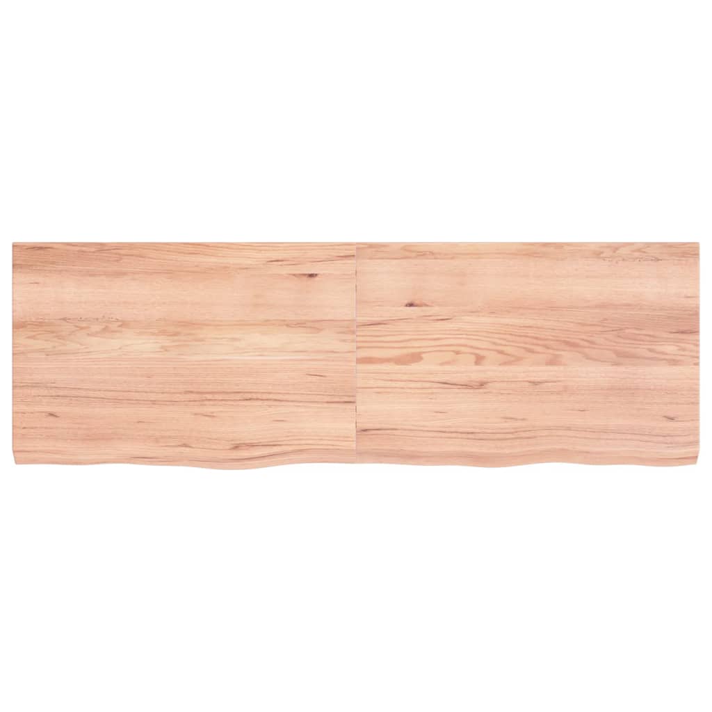 Bordplate lysebrun 120x40x(2-4) cm behandlet heltre eik