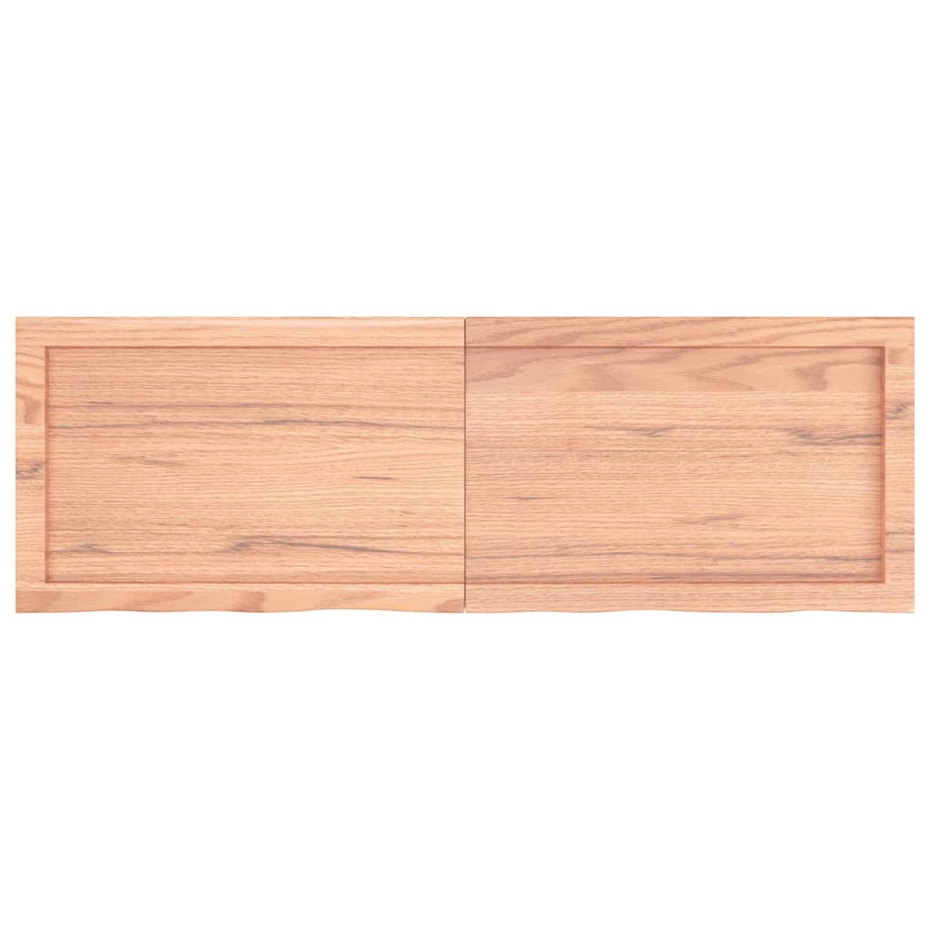 Bordplate lysebrun 120x40x(2-4) cm behandlet heltre eik