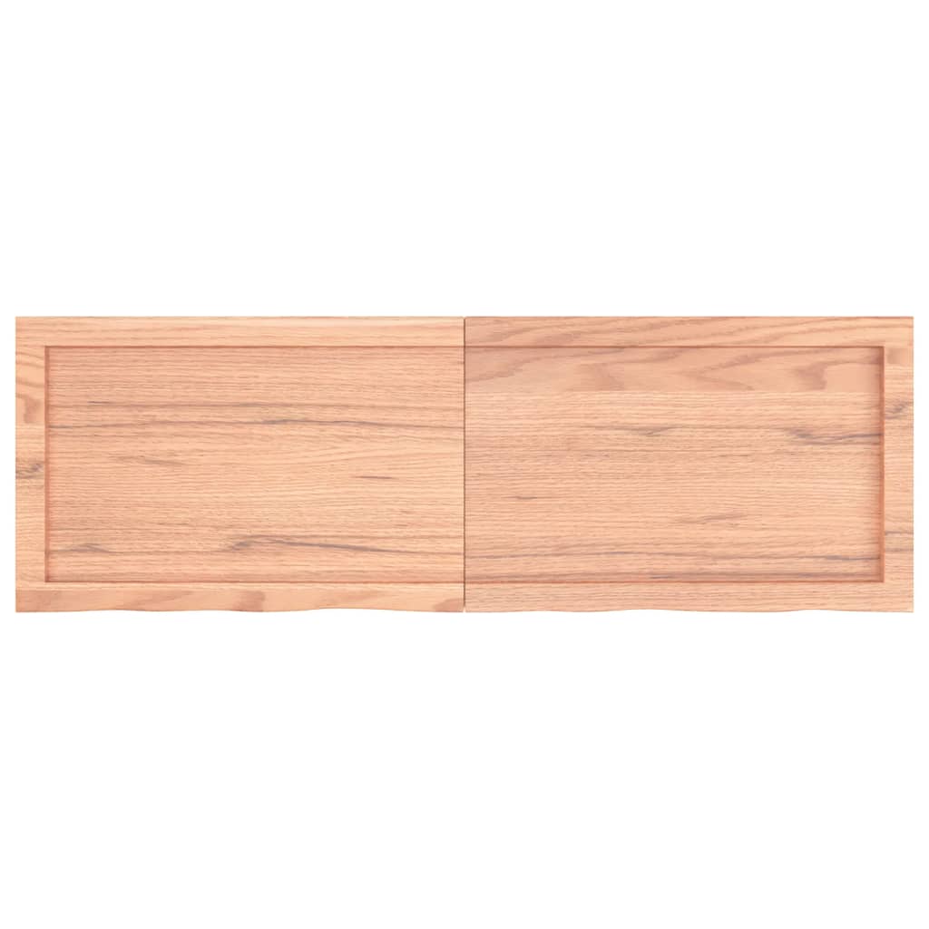 Bordplate lysebrun 120x40x(2-6) cm behandlet heltre eik