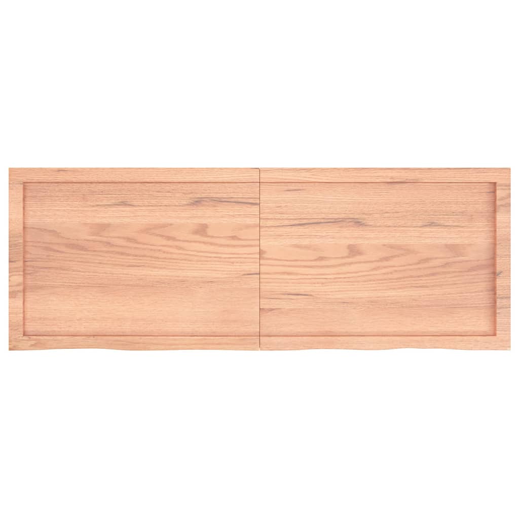 Bordplate lysebrun 140x50x(2-4) cm behandlet heltre eik