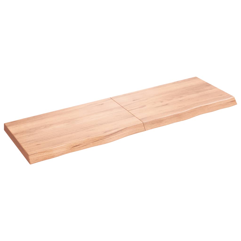 Bordplate lysebrun 160x50x(2-6) cm behandlet heltre eik