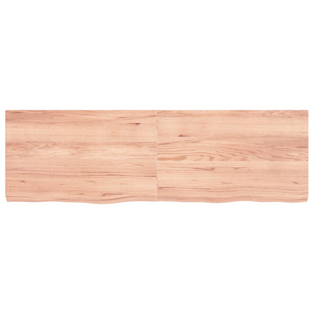 Bordplate lysebrun 160x50x(2-6) cm behandlet heltre eik