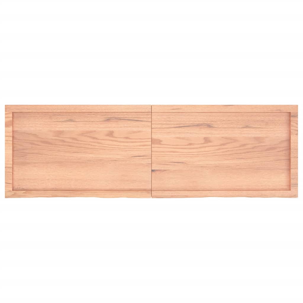Bordplate lysebrun 160x50x(2-6) cm behandlet heltre eik