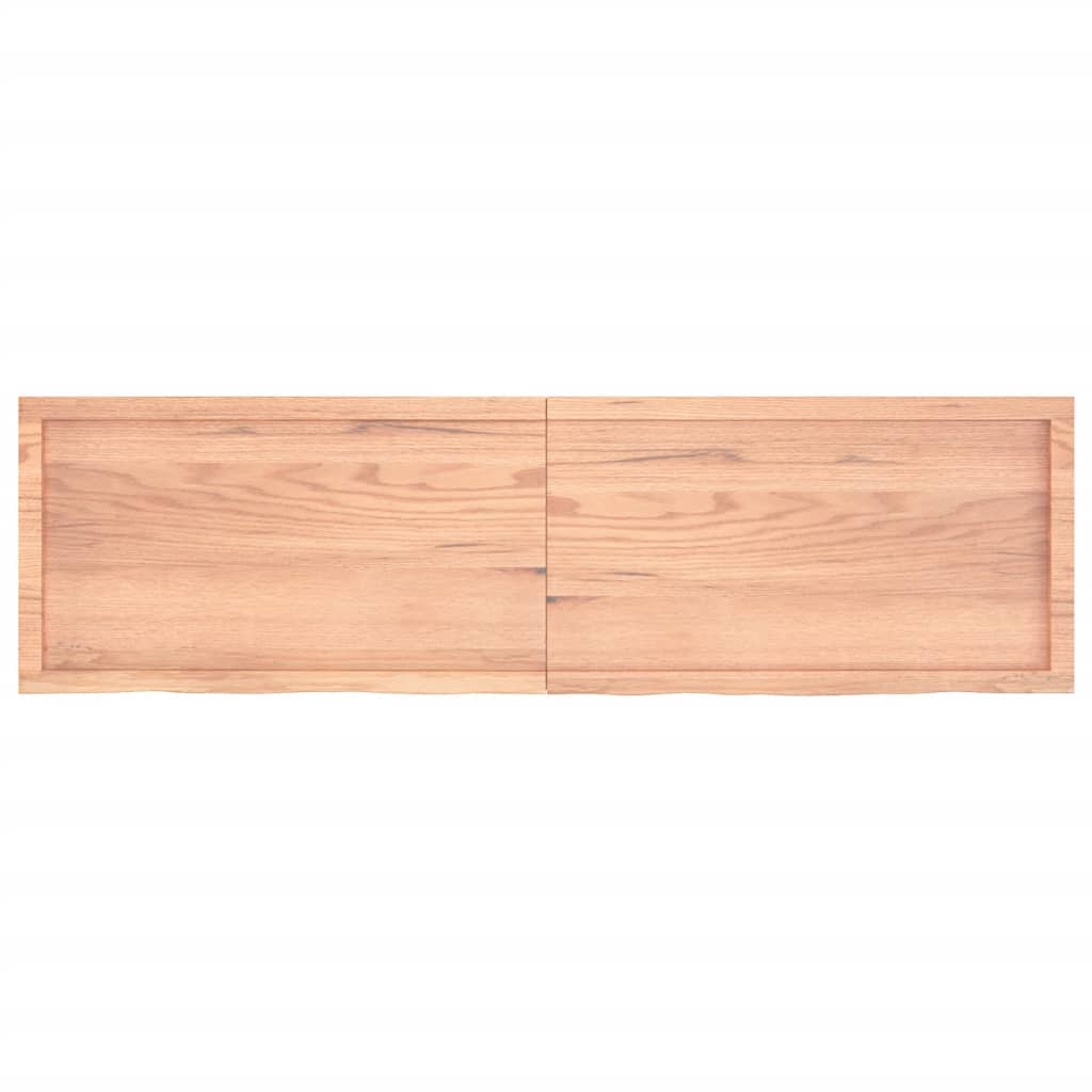 Bordplate lysebrun 180x50x(2-4) cm behandlet heltre eik