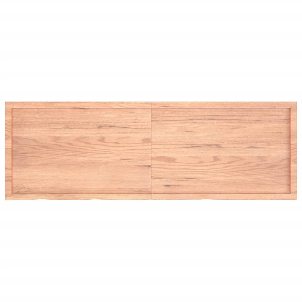 Bordplate lysebrun 180x60x(2-6) cm behandlet heltre eik