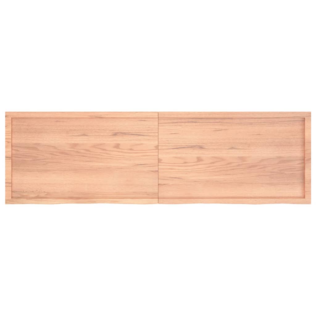 Bordplate lysebrun 200x60x(2-4) cm behandlet heltre eik