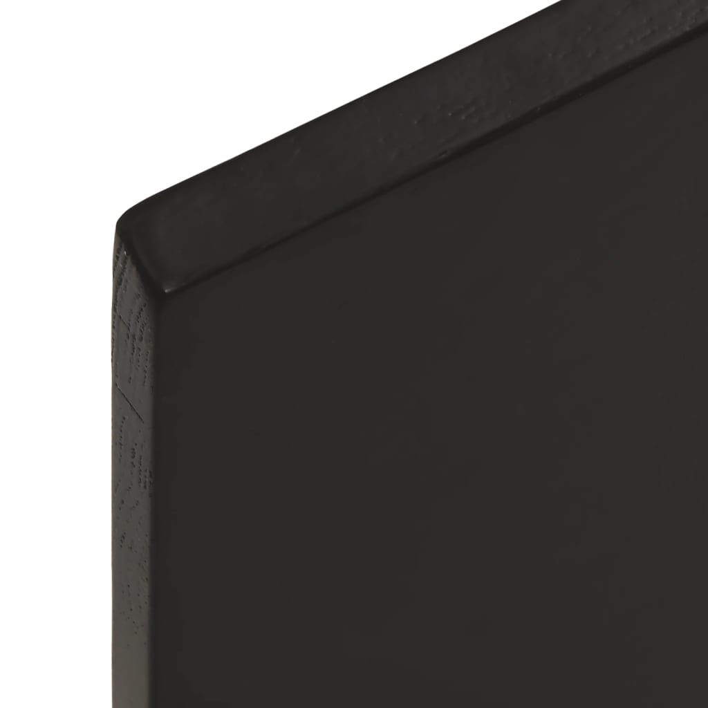 Bordplate mørkebrun 60x40x2 cm behandlet heltre eik