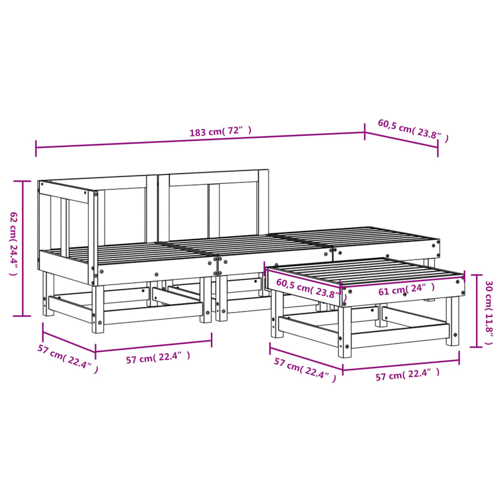 Hagesofagruppe 4 deler hvit heltre furu