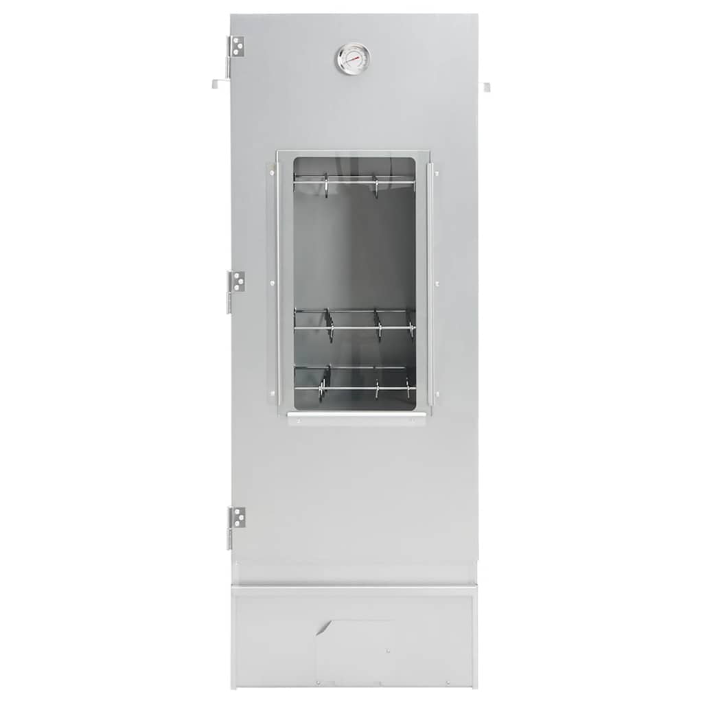 Røykgrill med treflis 44,5x29x110 cm galvanisert stål