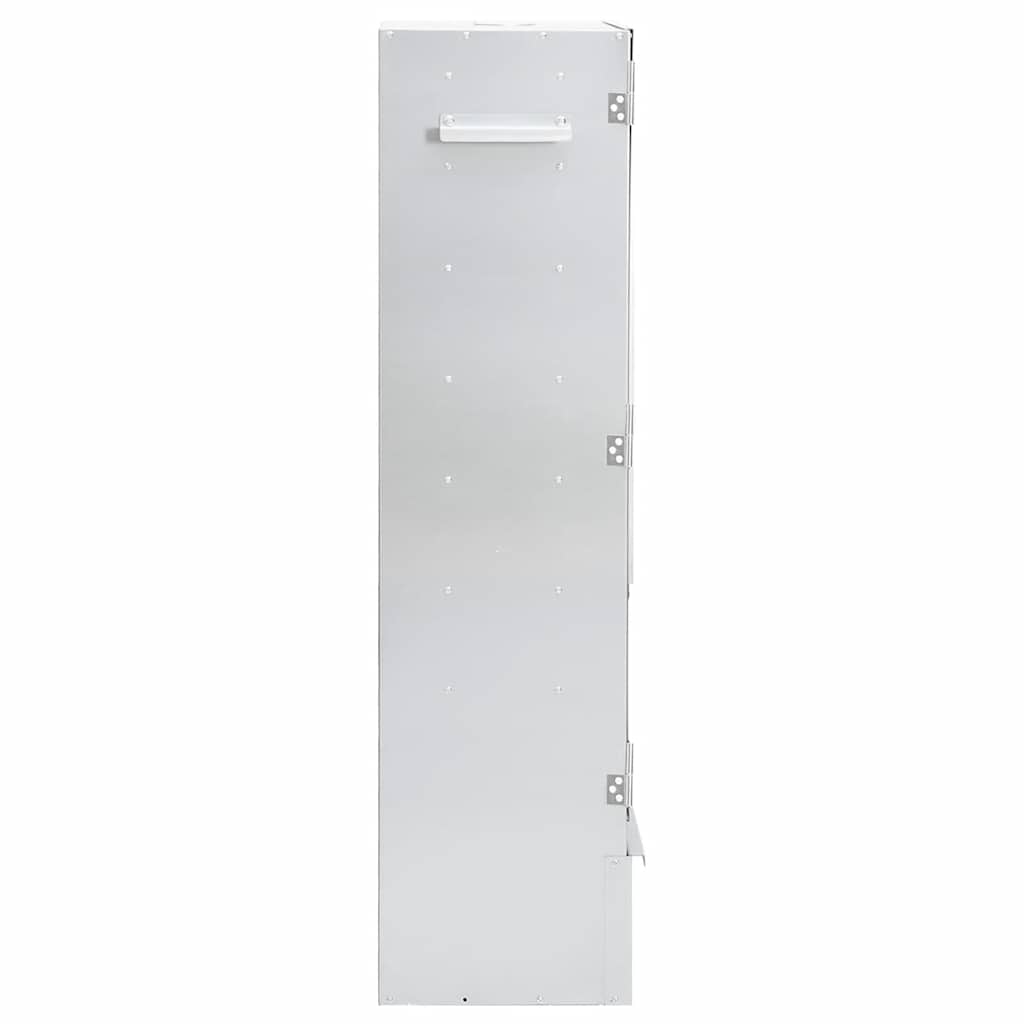 Røykgrill med treflis 44,5x29x110 cm galvanisert stål