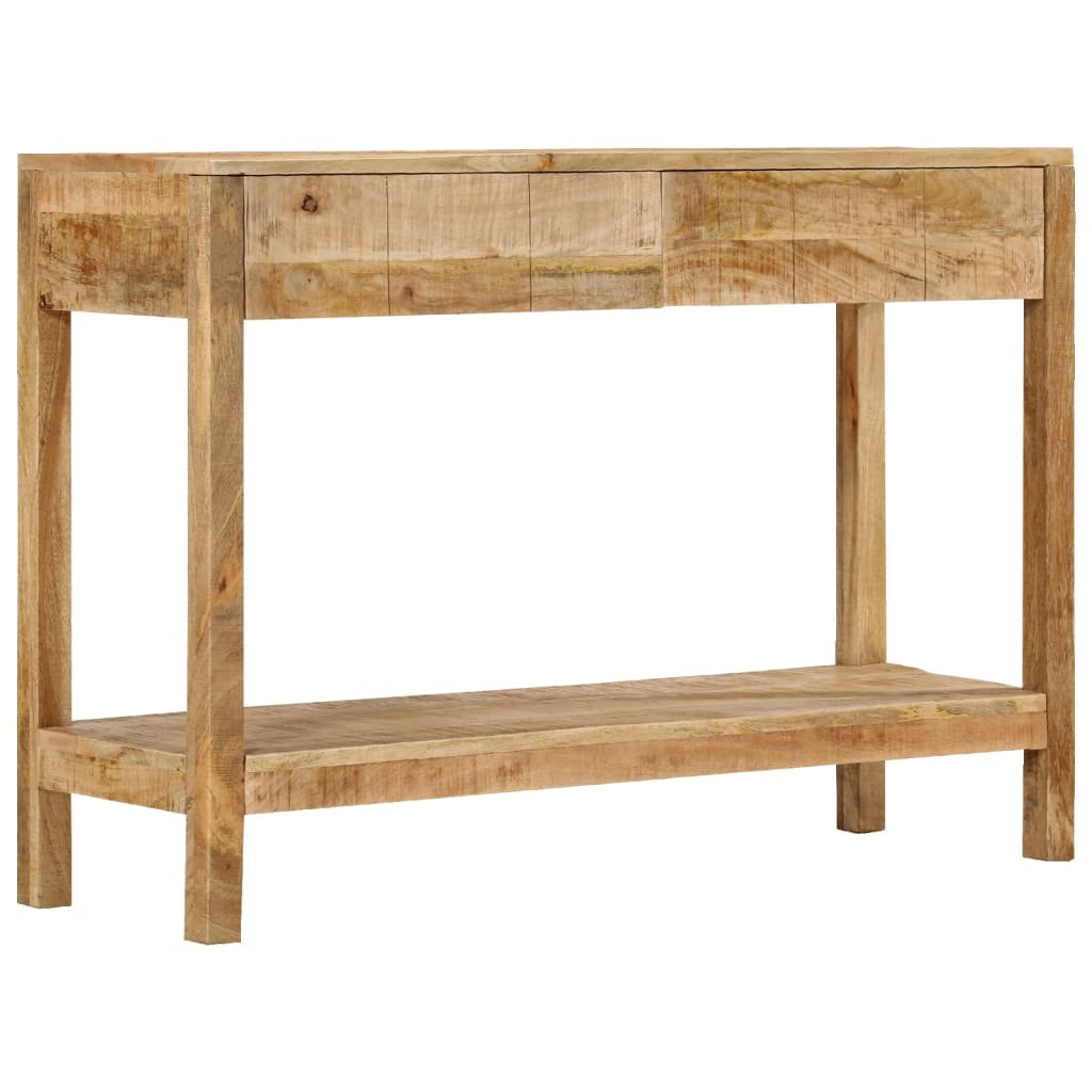 Konsollbord med 2 skuffer 110x35x75 cm heltre mango
