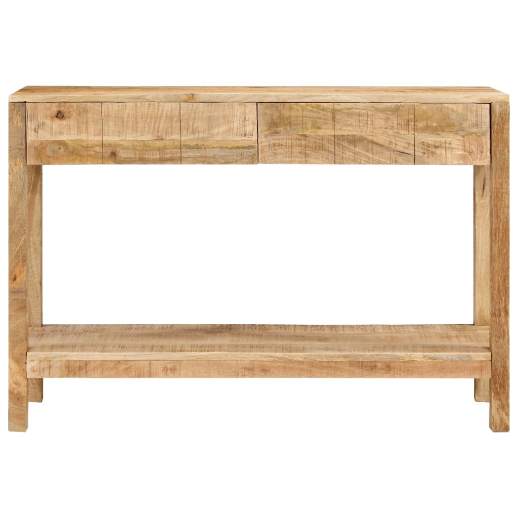 Konsollbord med 2 skuffer 110x35x75 cm heltre mango
