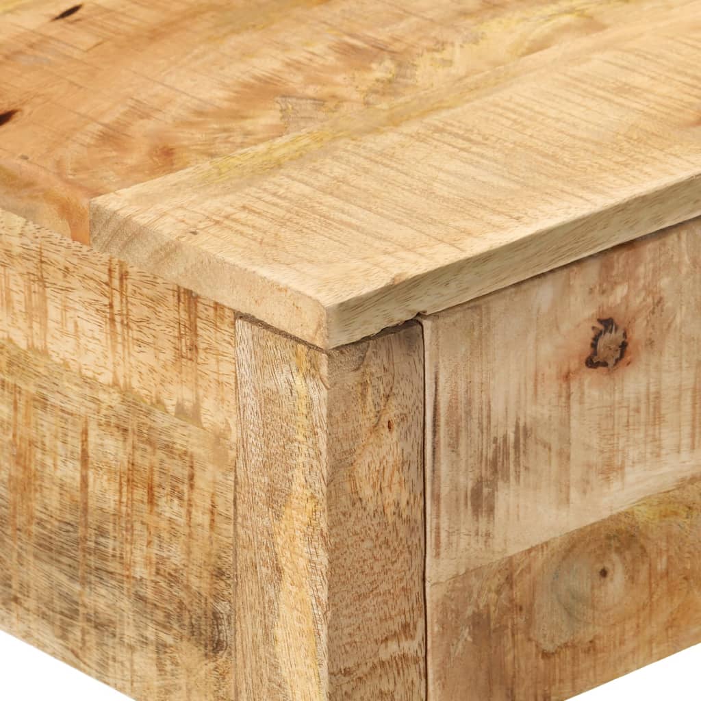 Konsollbord med 2 skuffer 110x35x75 cm heltre mango