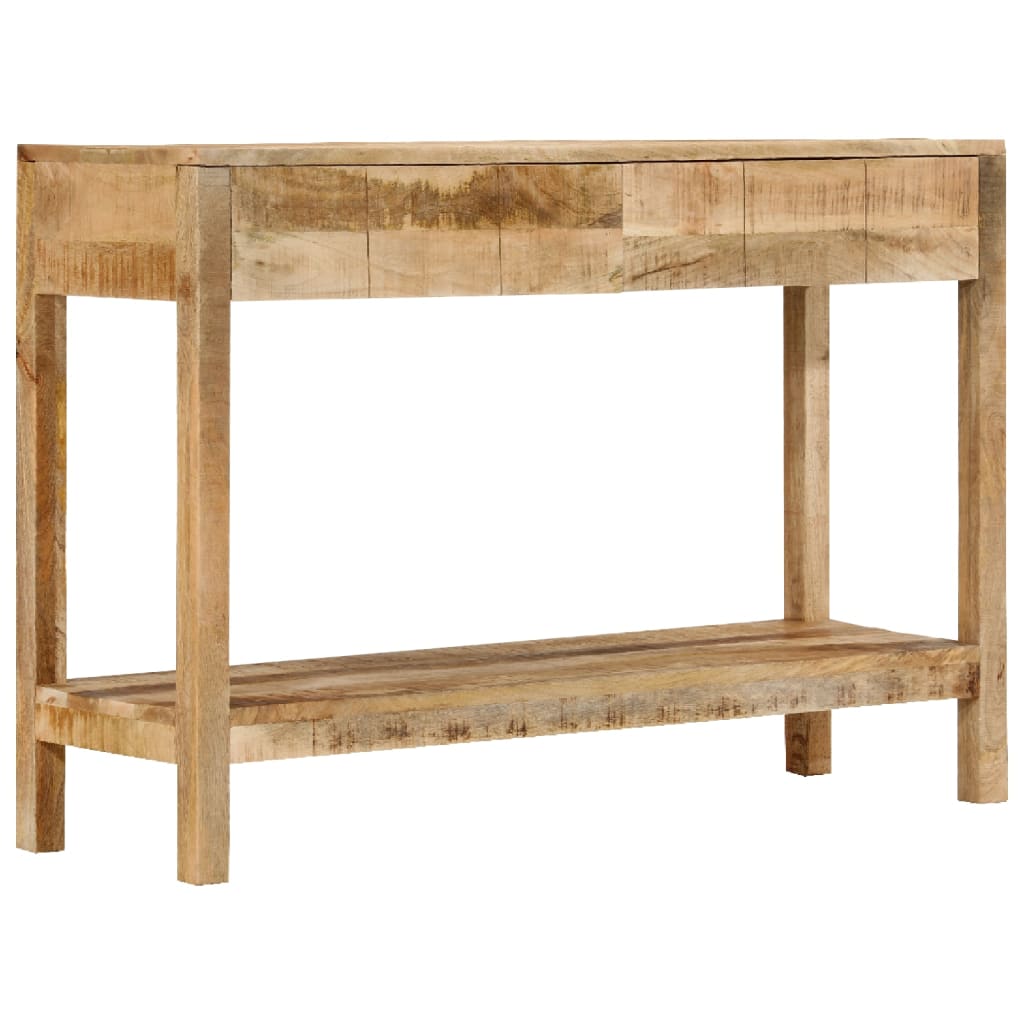 Konsollbord med 2 skuffer 110x35x75 cm heltre mango