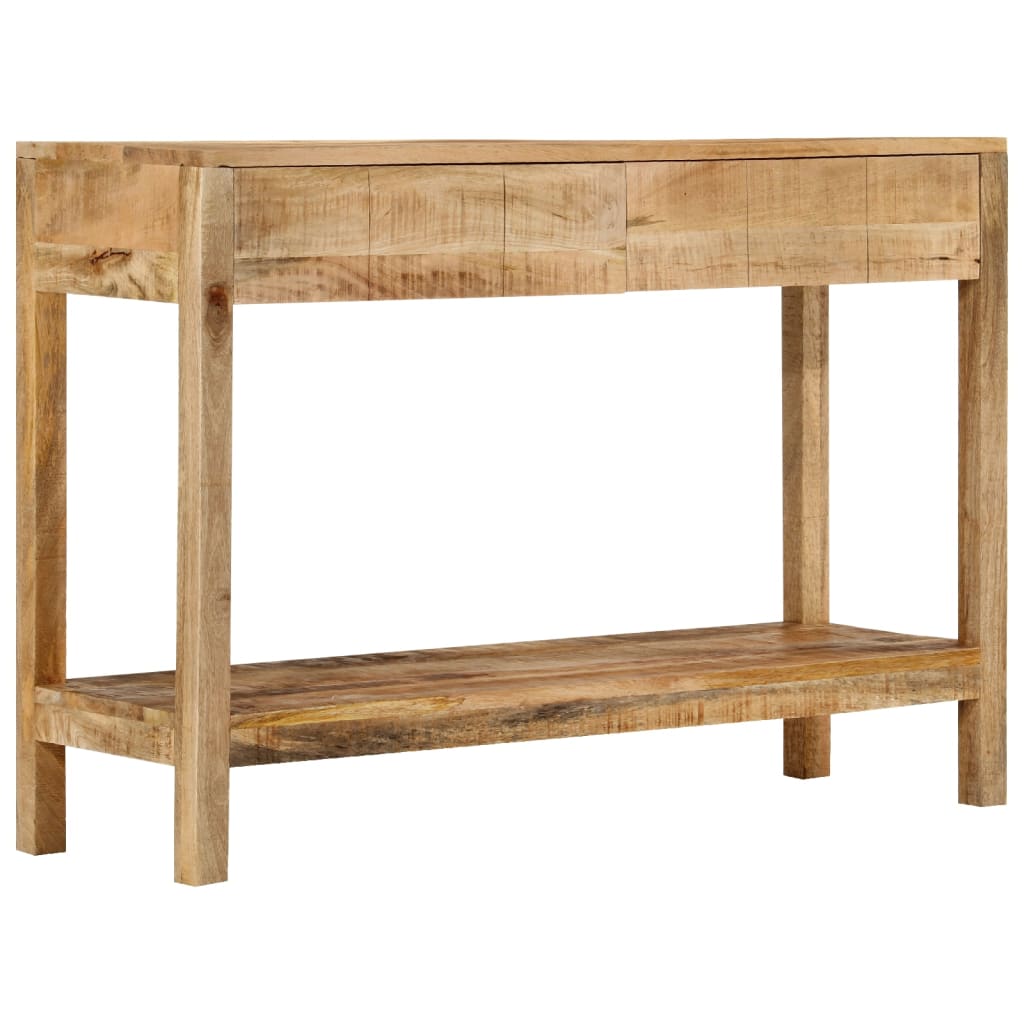 Konsollbord med 2 skuffer 110x35x75 cm heltre mango