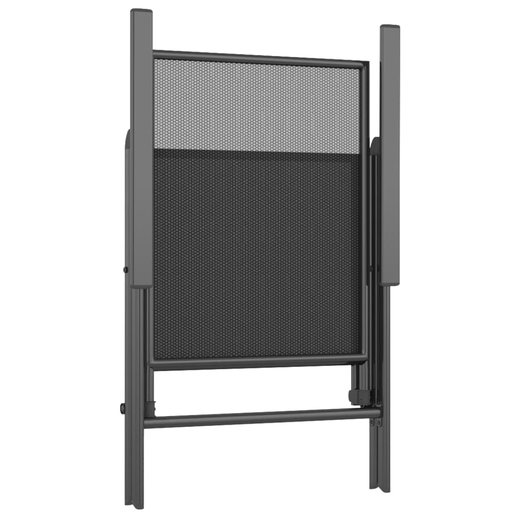 Utendørs spisestue 3 deler antrasitt stål