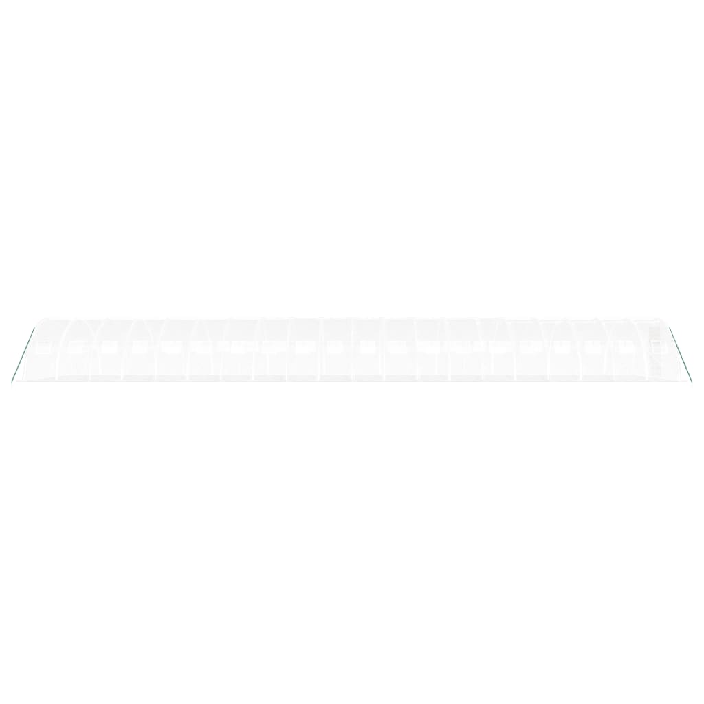 Drivhus med stålramme hvit 80 m² 20x4x2 m