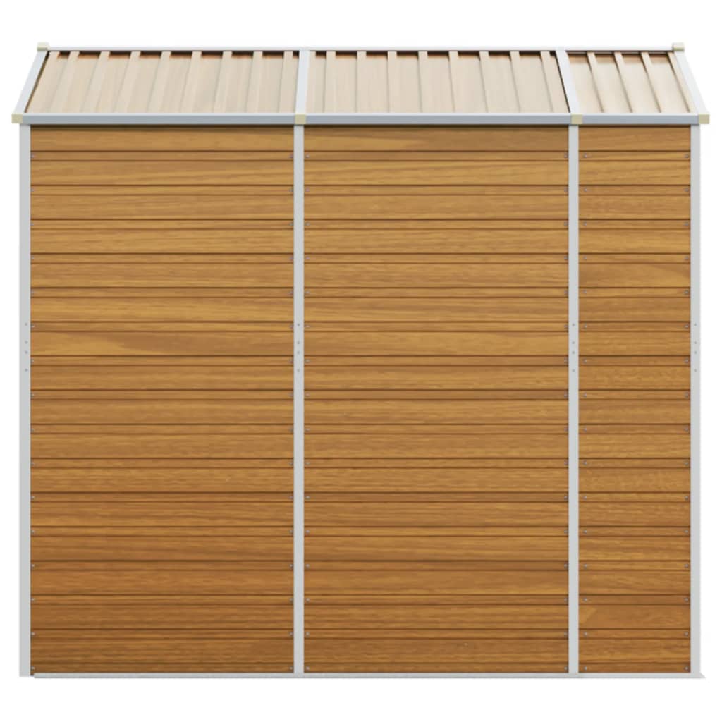 Hageskur lysebrun 191x215x198 cm galvanisert stål