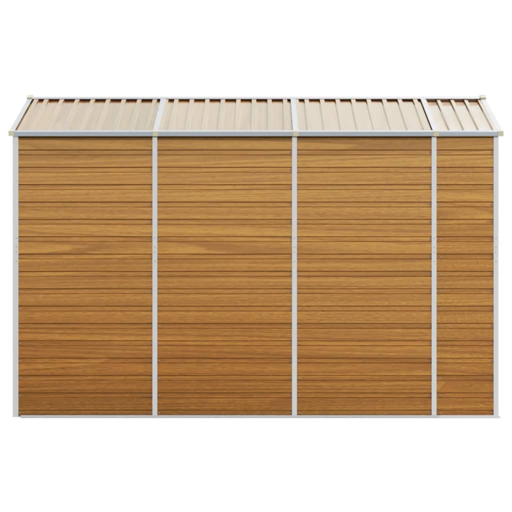 Hageskur lysebrun 191x300x198 cm galvanisert stål