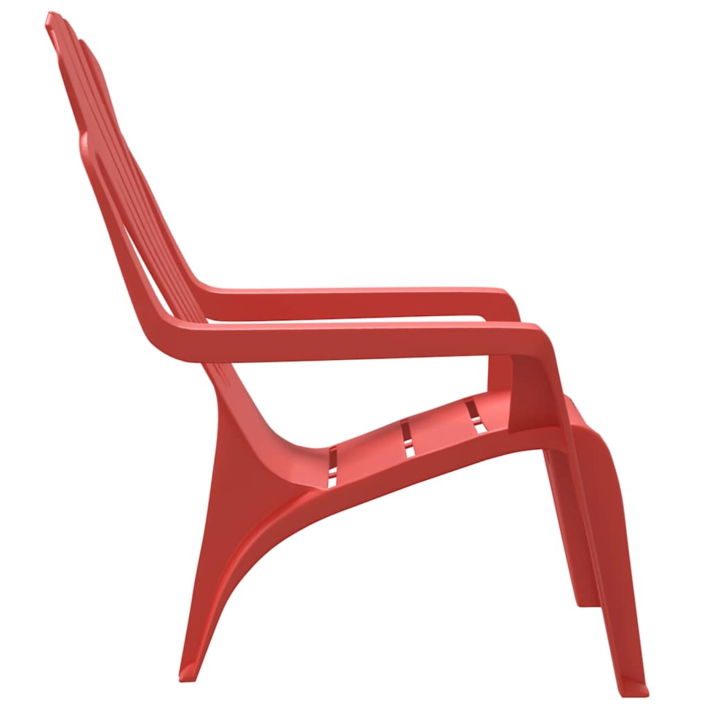 Hagestoler 2 stk for barn rød 37x34x44 cm PP tre-utseende