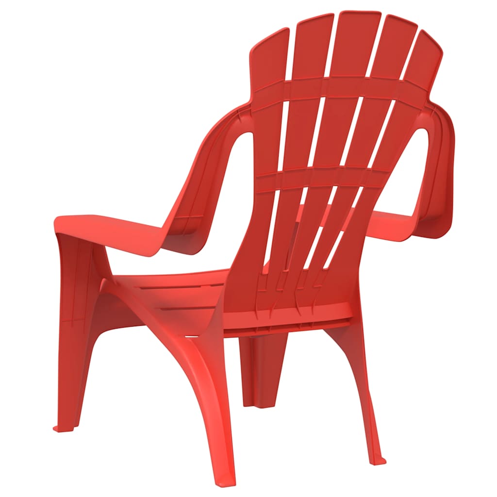 Hagestoler 2 stk for barn rød 37x34x44 cm PP tre-utseende