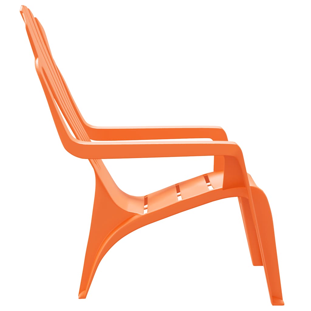 Hagestoler 2 stk for barn oransje 37x34x44 cm PP tre-utseende