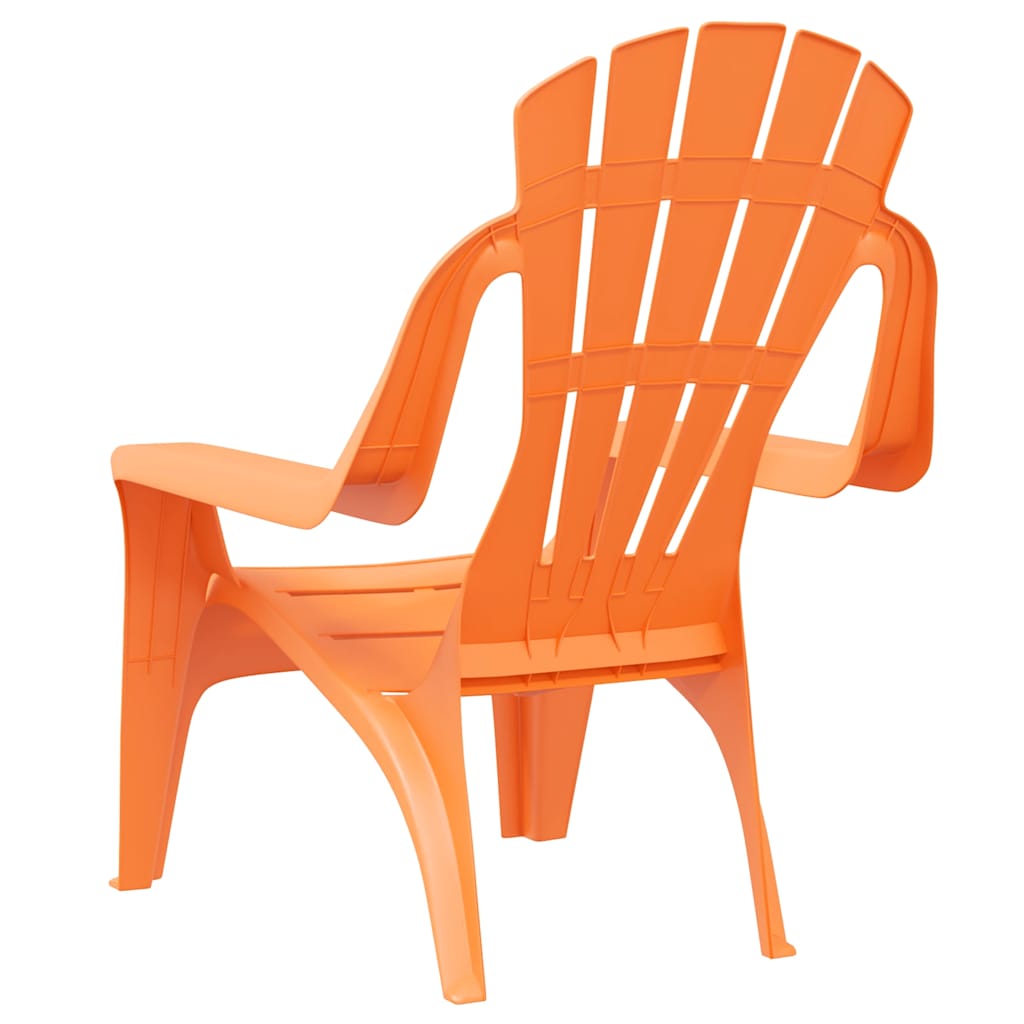 Hagestoler 2 stk for barn oransje 37x34x44 cm PP tre-utseende