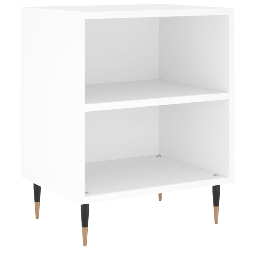 Nattbord 2 stk hvit 40x30x50 cm konstruert tre