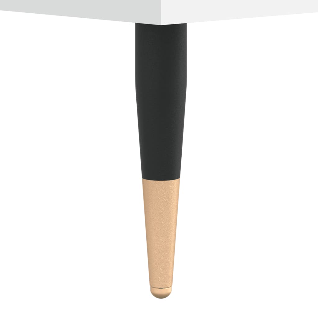Nattbord 2 stk hvit 40x30x50 cm konstruert tre