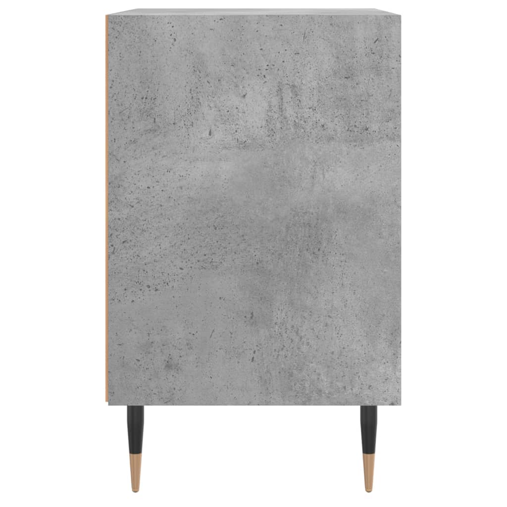 Nattbord 2 stk betonggrå 40x30x50 cm konstruert tre